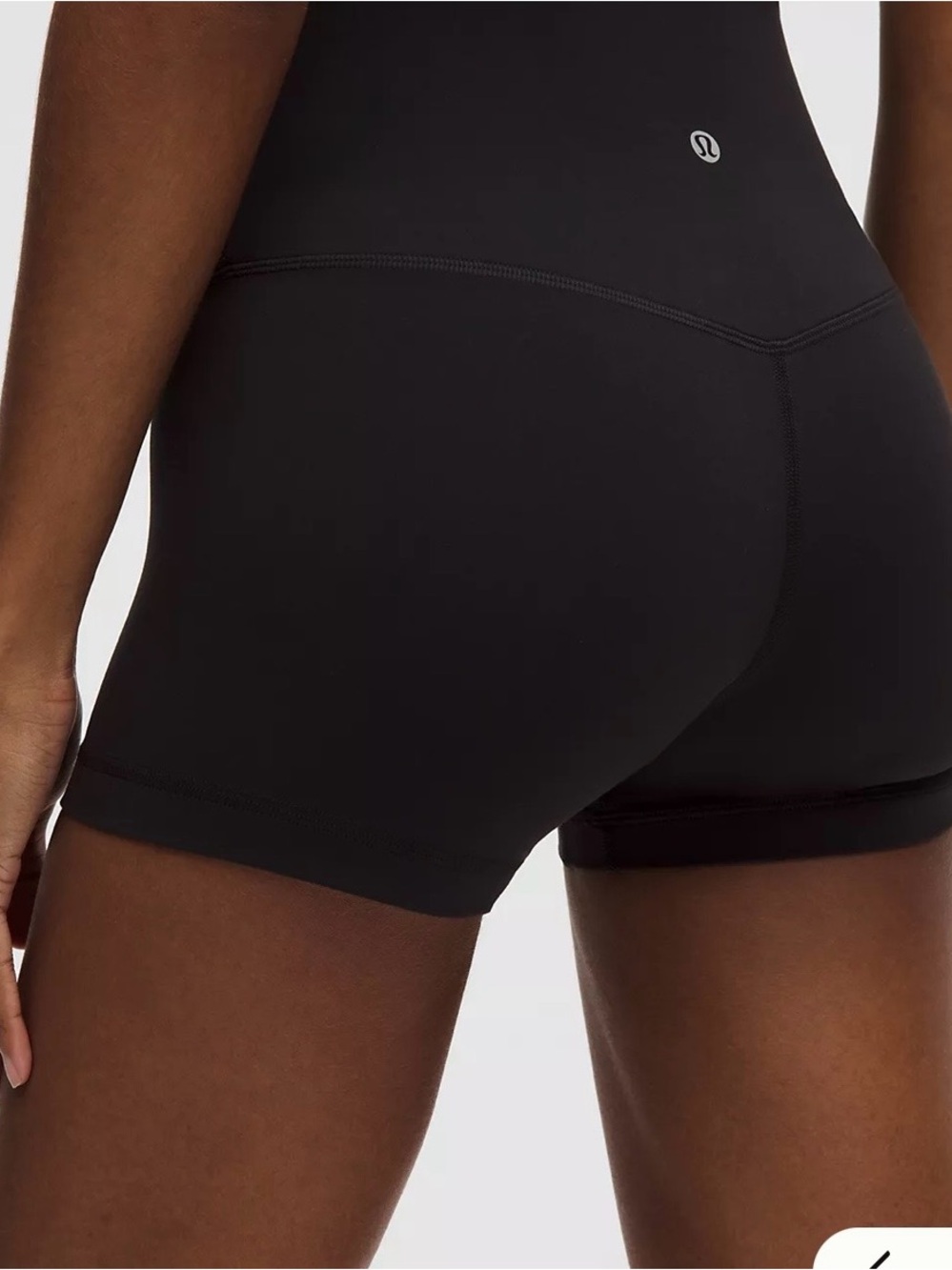 lululemon athletica Black High-Rise Bike Shorts with Logo